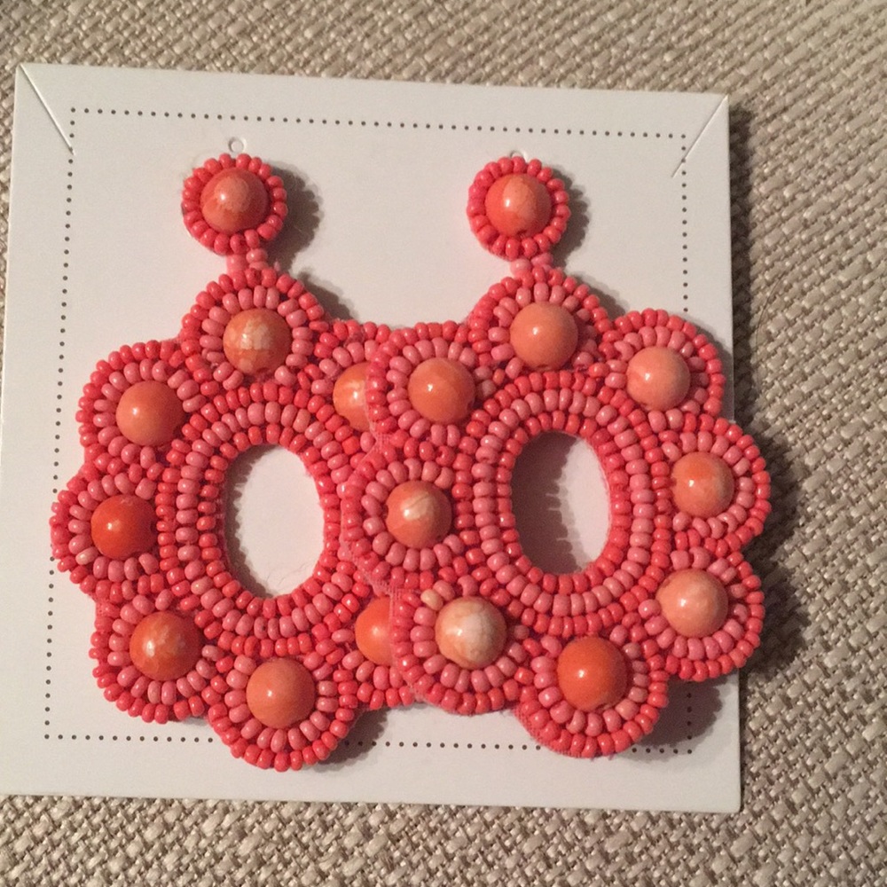 Stella & Dot Rose Statement Earrings